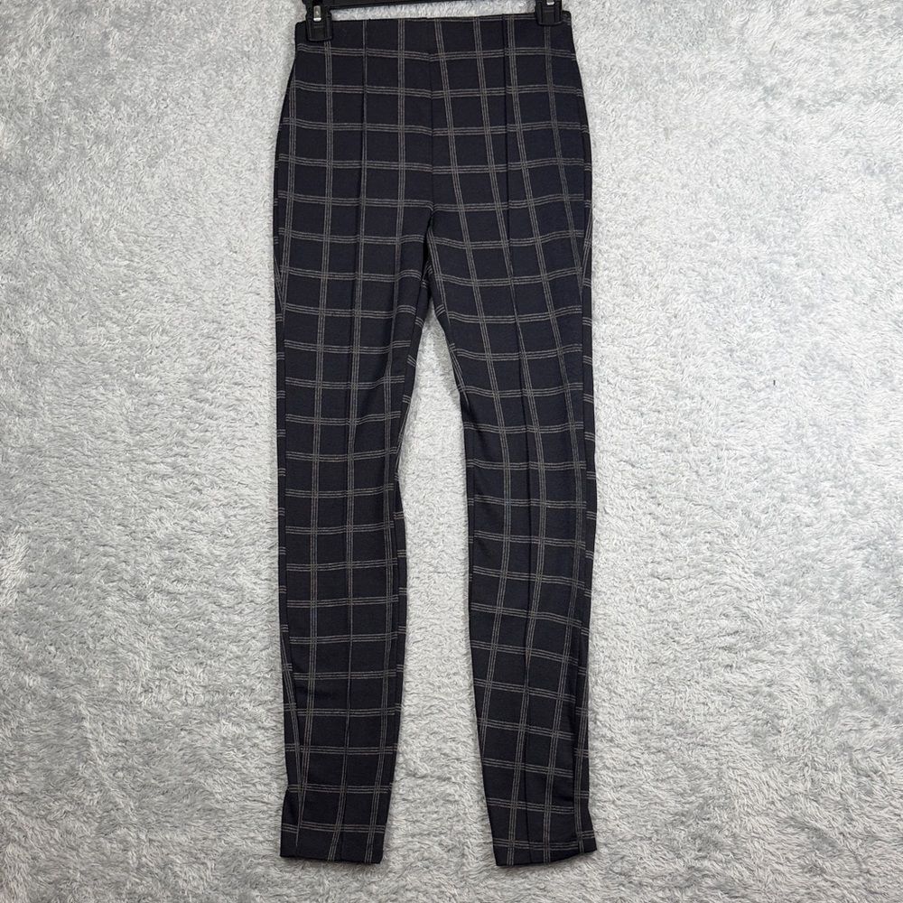 Tahari Men's Black and Gray Plaid Dress Pants